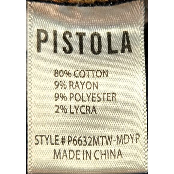 Pistola Mid Rise Dark Wash Stretch Denim Skinny Fit Jeans Women's Size 27‎ - Picture 5 of 5